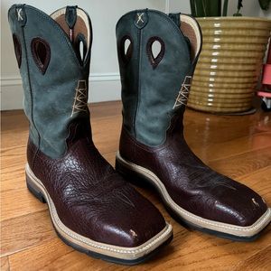 Twisted X Leather Cowboy Steeltoe Workboots, Size 11.5 Men’s